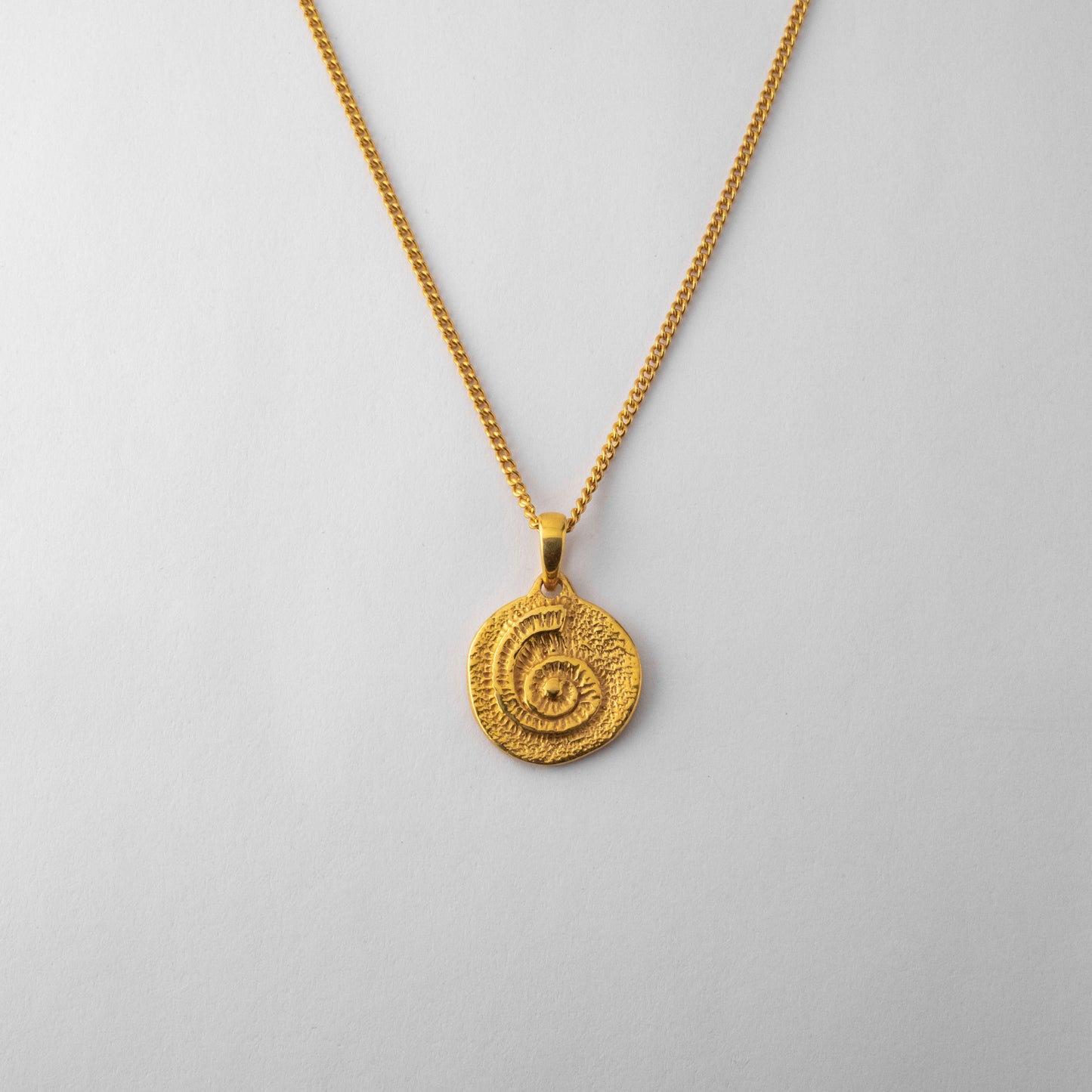 Fossil Pendant Gold