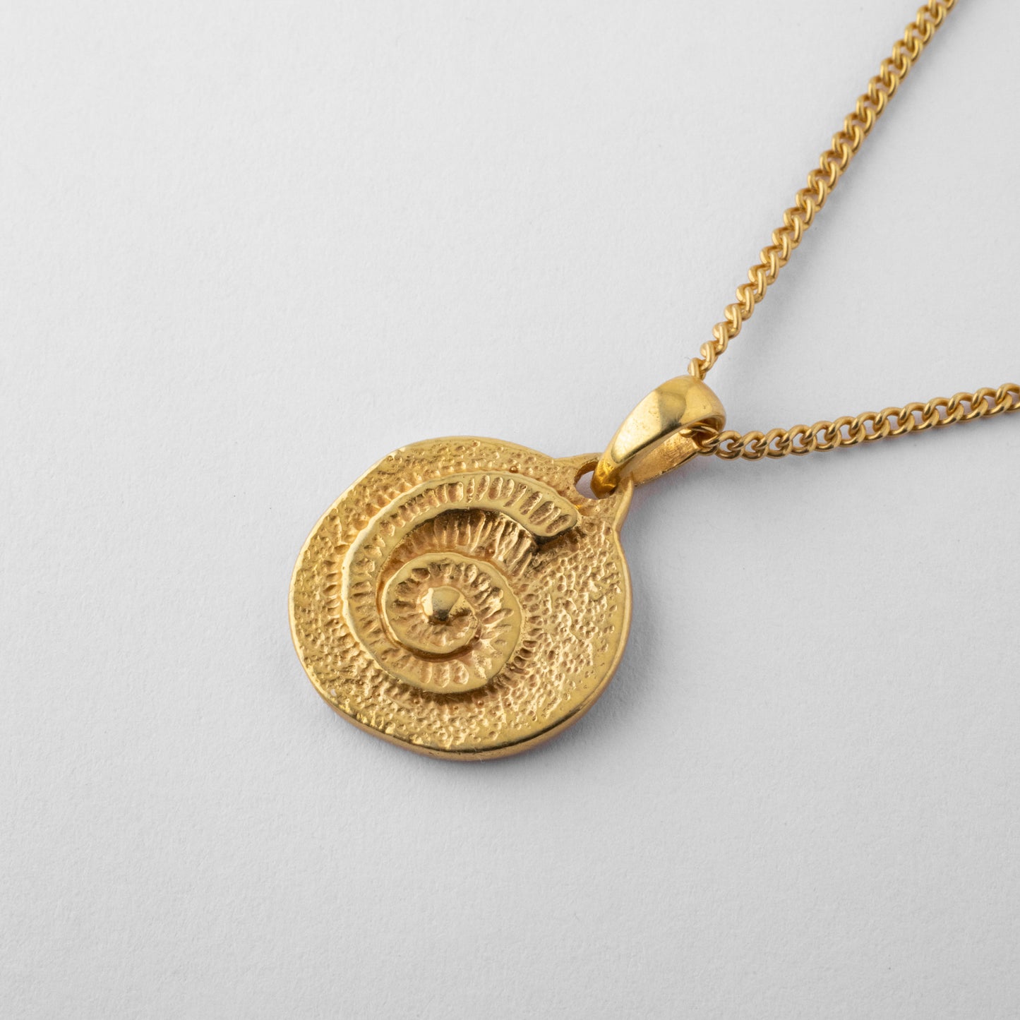 Fossil Pendant Gold